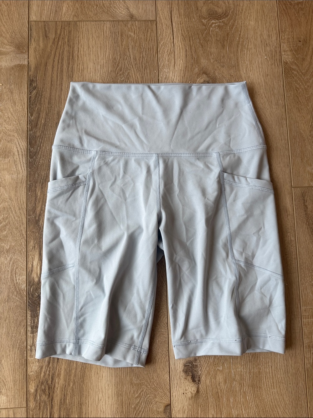 Light blue biker shorts